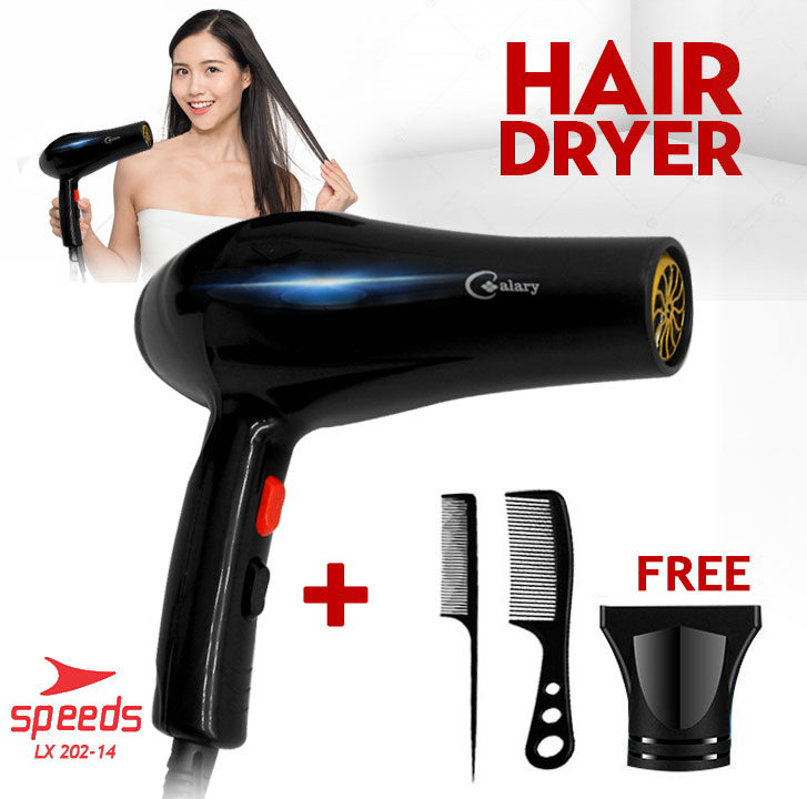 Hair Dryer SPEEDS Pengering Rambut Calary Cold Hot Wind Haircare Compact Portable Hair Dryer 202-14