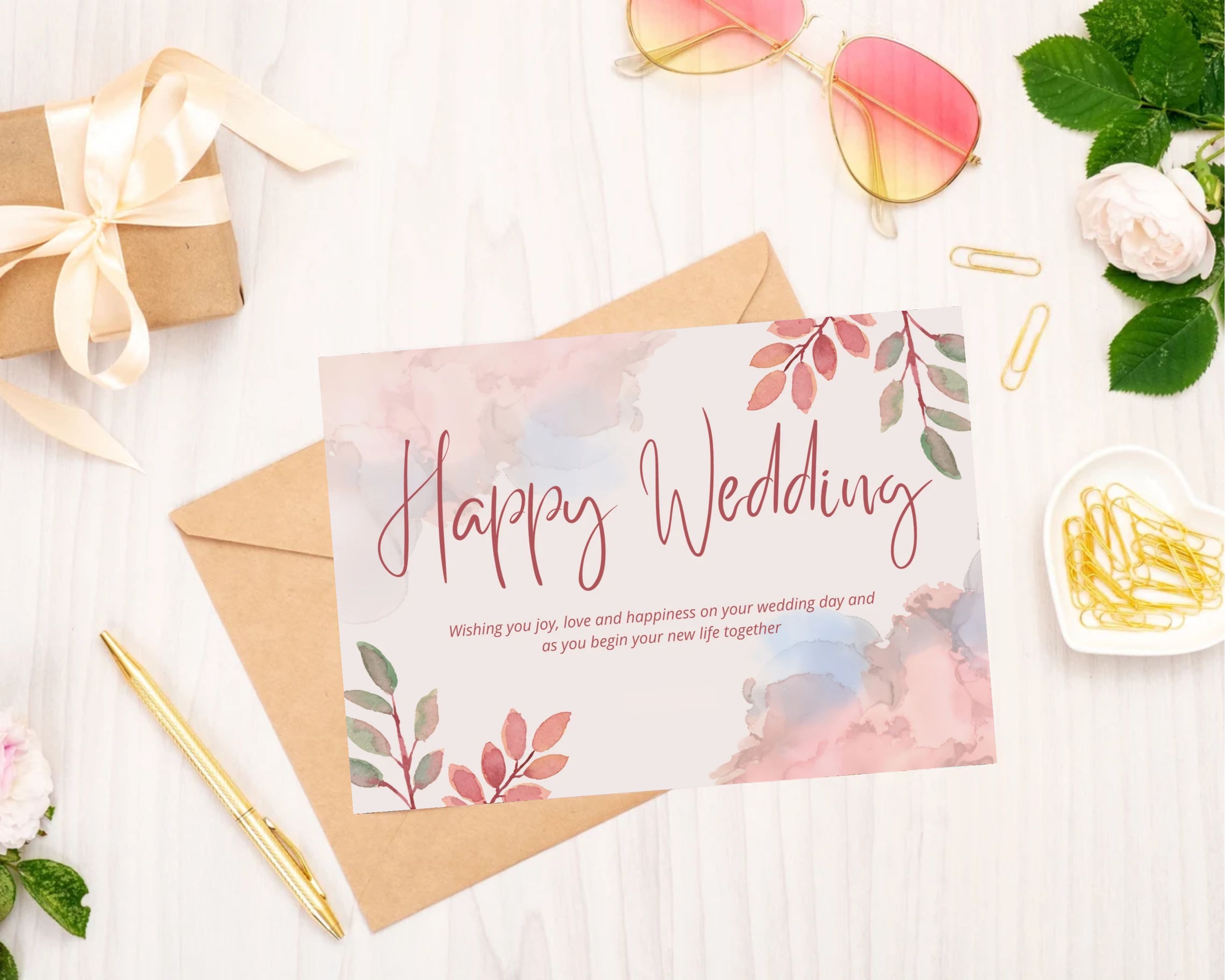  isi 25 pcs happy wedding card kartu ucapan selamat pernikahan menikah