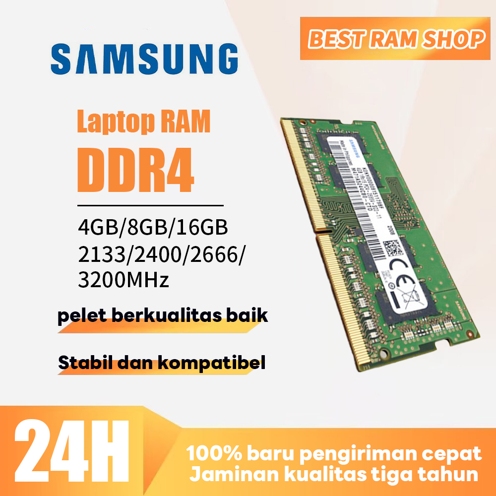 Samsung DDR4 RAM Laptop 4GB 8GB 16GB 2133 2400 2666 3200MHz SODIMM