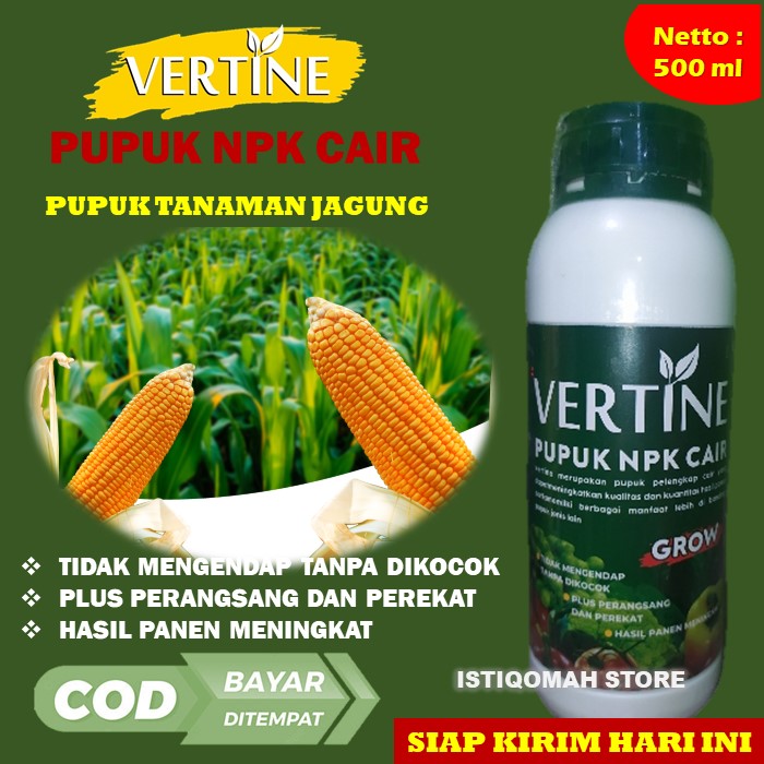 Pupuk Daun Tanaman Jagung Vertine Grow 500ml Pupuk Mempercepat Pertumbuhan Tanaman Jagung Verti 