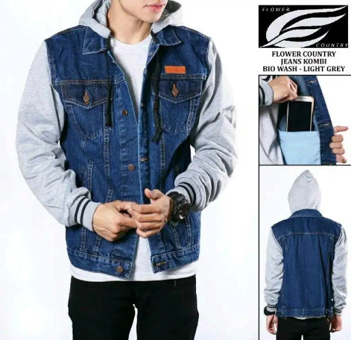 JAKET JEANS HOODIE / JAKET DENIM HOODIE 