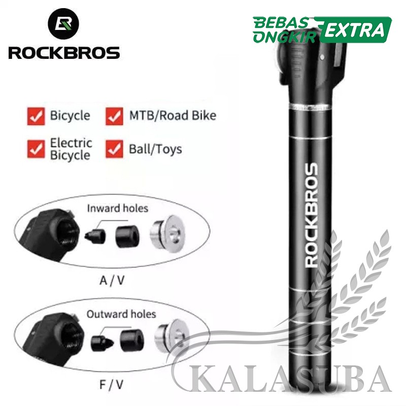 Rockbros Jg Bike Portable Mini Pump Pompa Sepeda Mini Psi