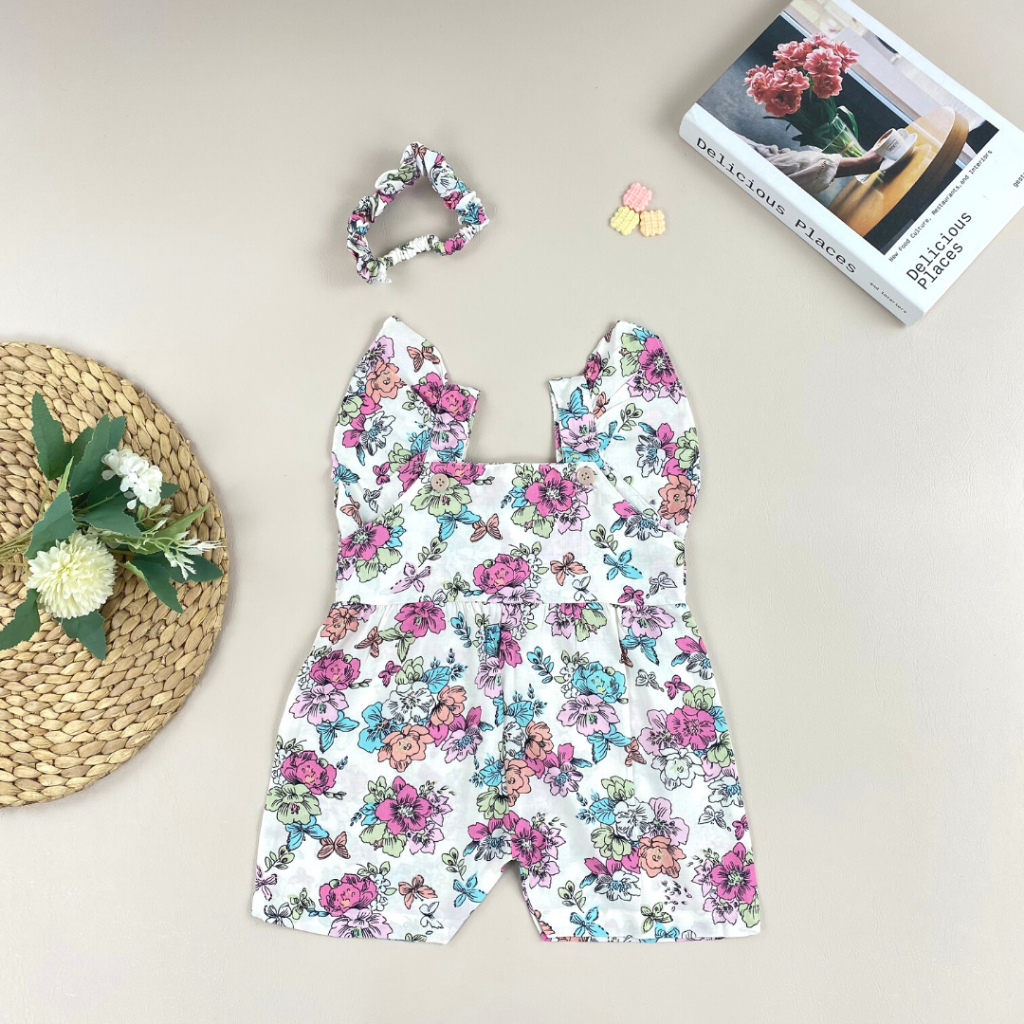 Pink Jumpsuits Love Culture Rompers 3-18 BULAN OVERALL BAYI