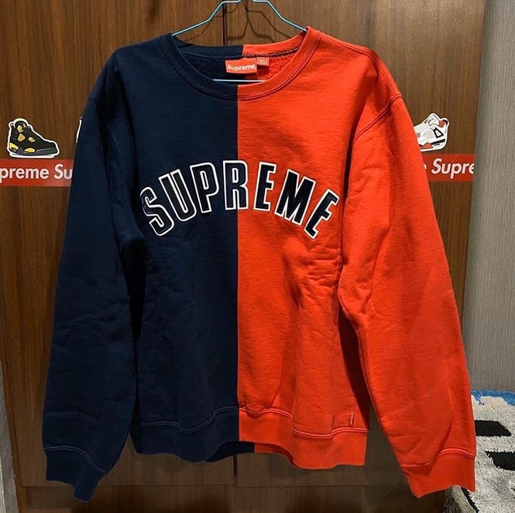 supreme crewneck split