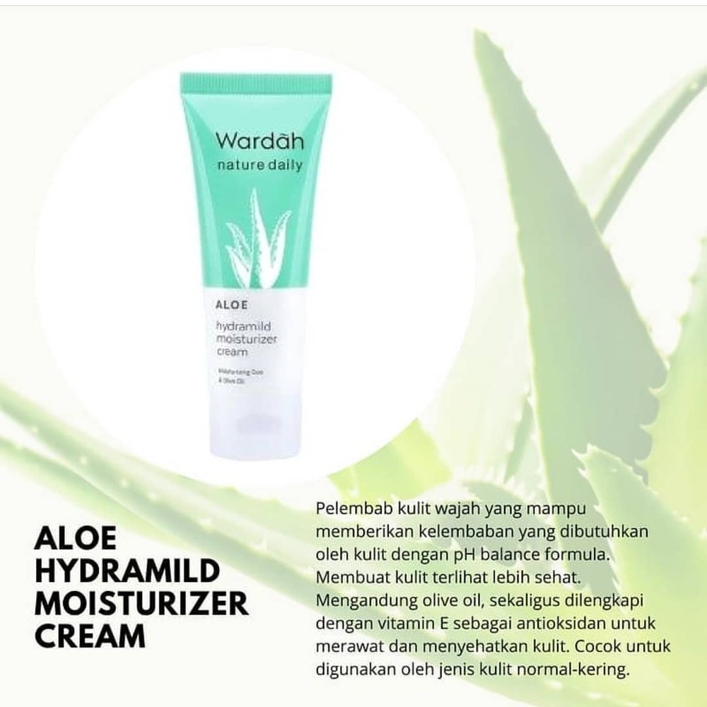 wardah aloe vera moisturizing cream