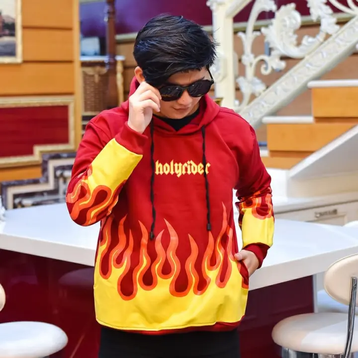 Public Holy Rider Inferno Hoodie Jaket Hoodie Pria Dan Wanita Lazada Indonesia