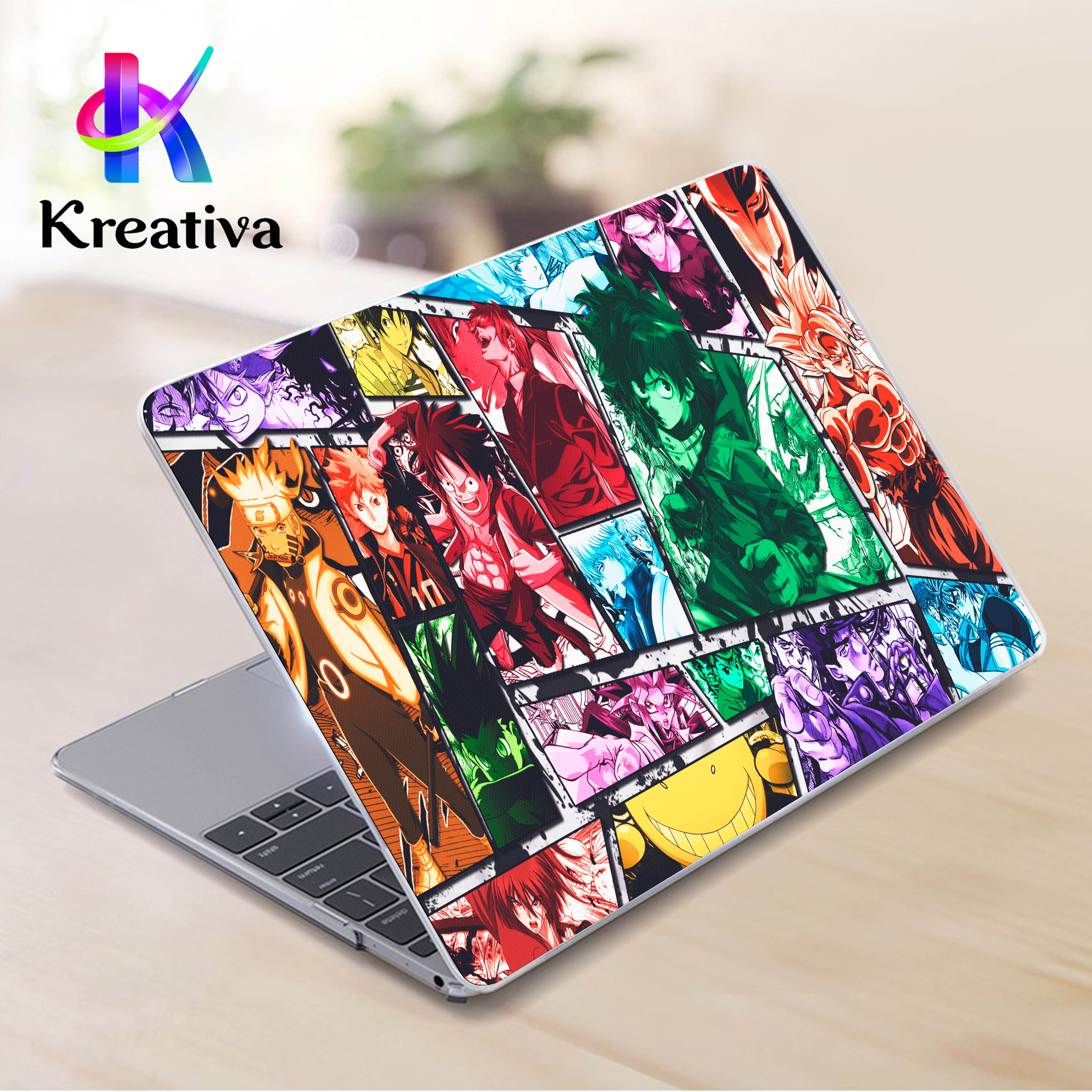 Garskin Laptop/Stiker Laptop Semua Ukuran Karakter Anime Cartoon
