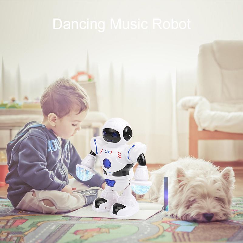 LED Light Music Electric Dancing Robot Space Walking Robot Kid Boy Toy Xmas gift