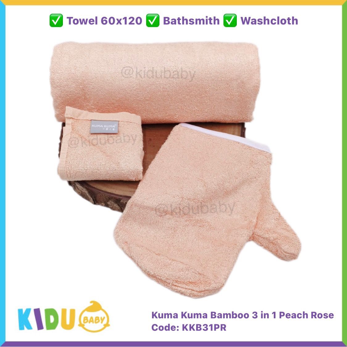 Kuma washcloth hot sale