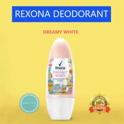 REXONA DEODORANT DREAMY WHITE 40ML- roll on deodoran 40 ml
