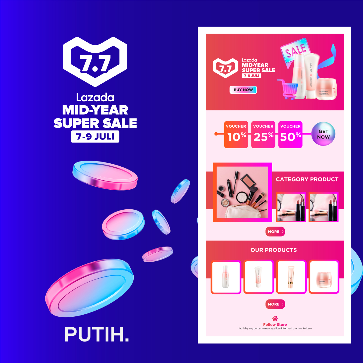 Template Banner Es Buah desain  banner kekinian 