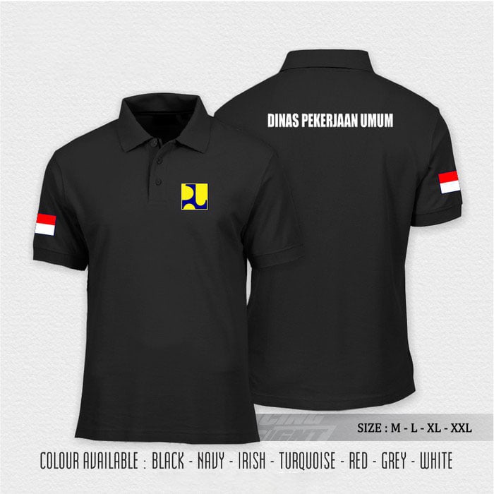 polo shirt dinas pekerjaan umum baju kerah dinas PU Lazada