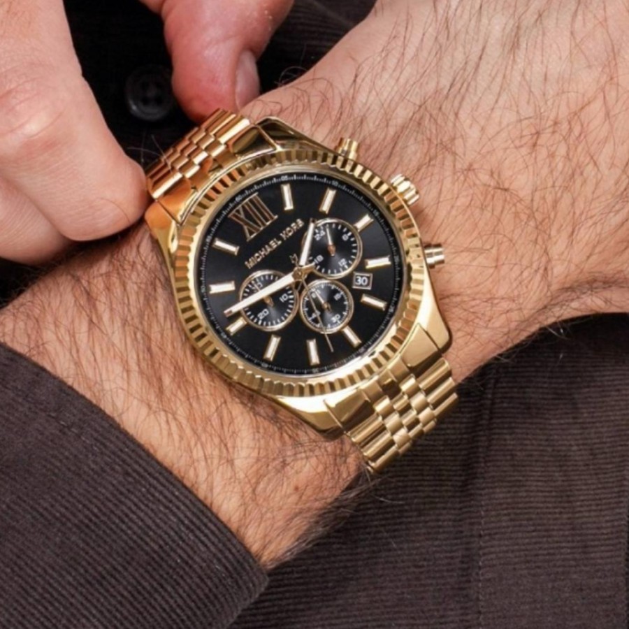 Michael Kors Men's Lexington Gold-Tone 