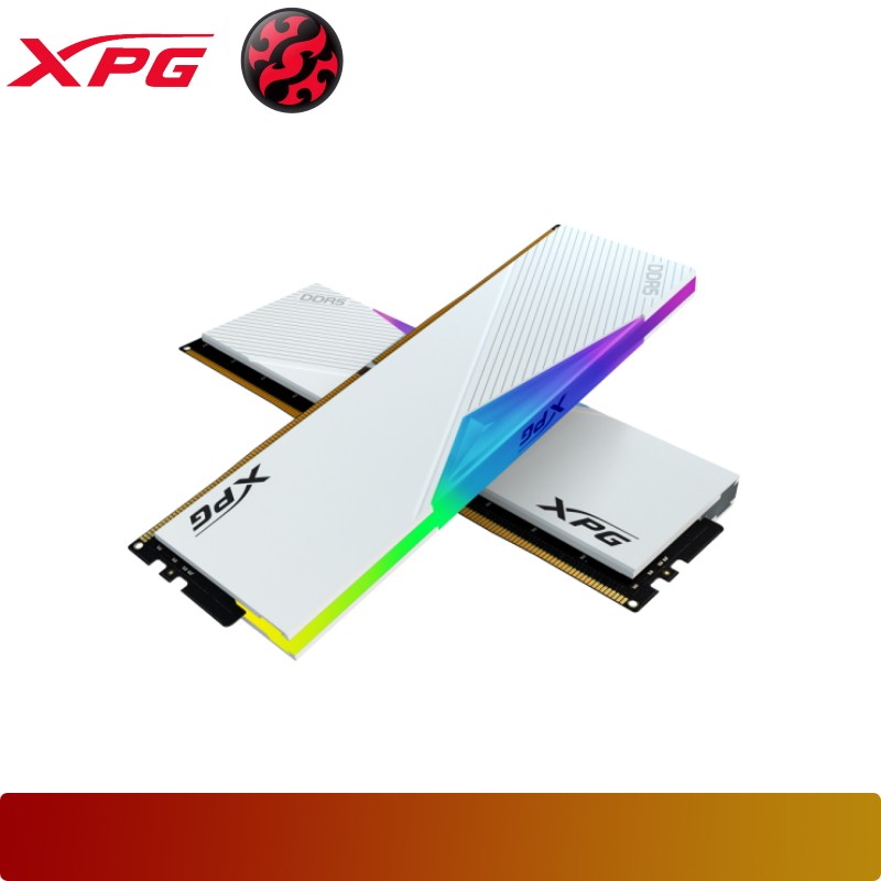 ＡＤＡＴＡ　Ｔｅｃｈｎｏｌｏｇｙ XPG LANCER White DDR5-6400MHz U-DIMM 16GB×2 32-39-39 DUAL COLOR BOX 取り寄せ商品