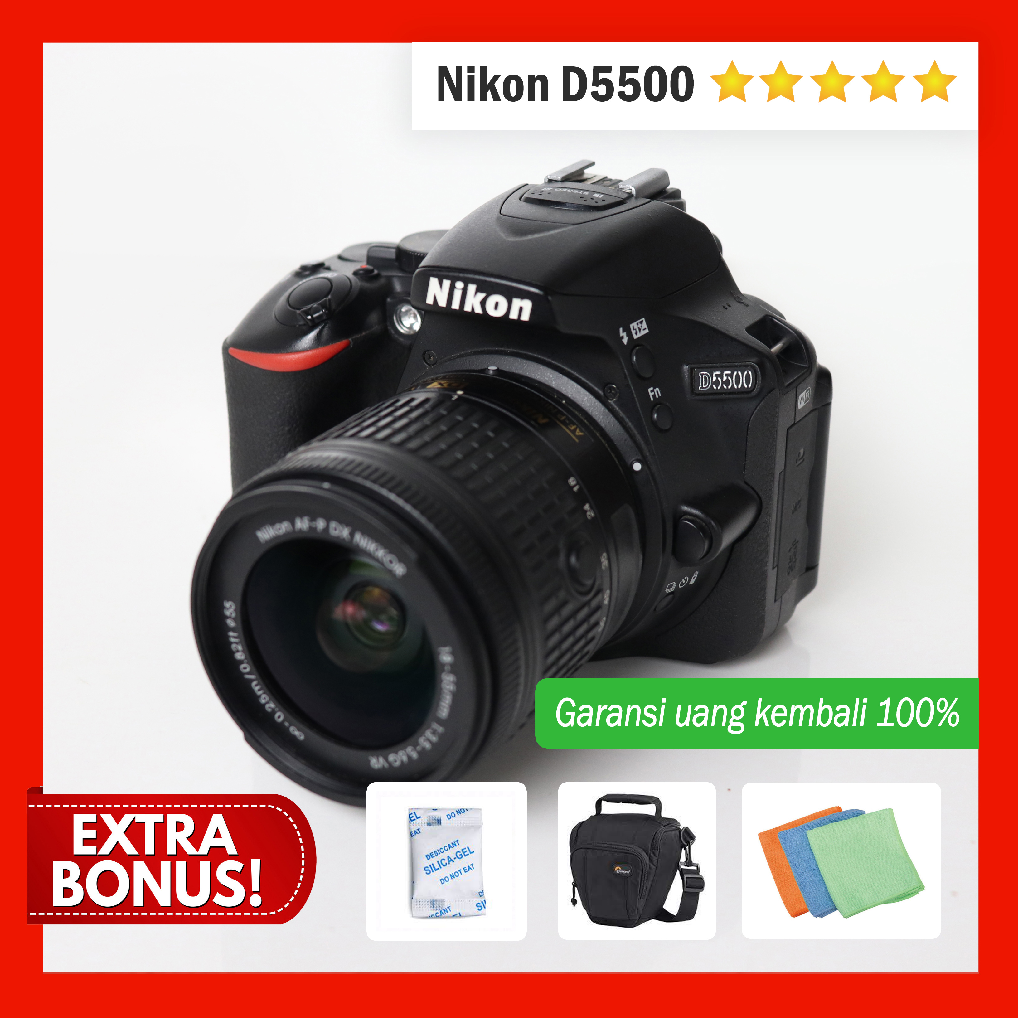 Kamera DSLR Nikon D5500 Best Seller !! Kamera Dslr Dengan Lensa - Main Image