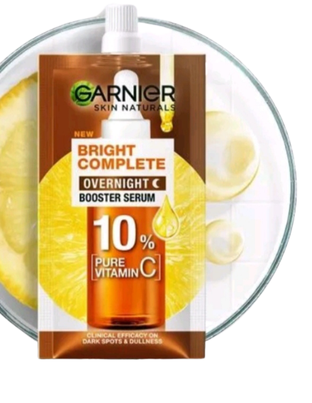 Paket ISI 2 ! Garnier Bright Complete Booster Serum / Overnight Vitamin ...