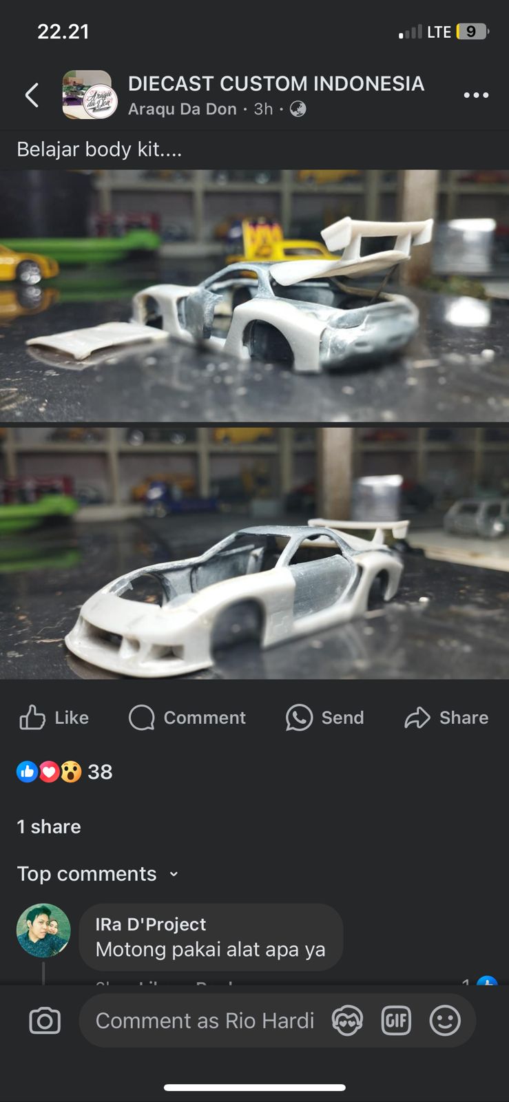 Bodykit Hotwheels RX LBWK Body Kit Custom Mini GT Inno64 Tarmac  Tomica