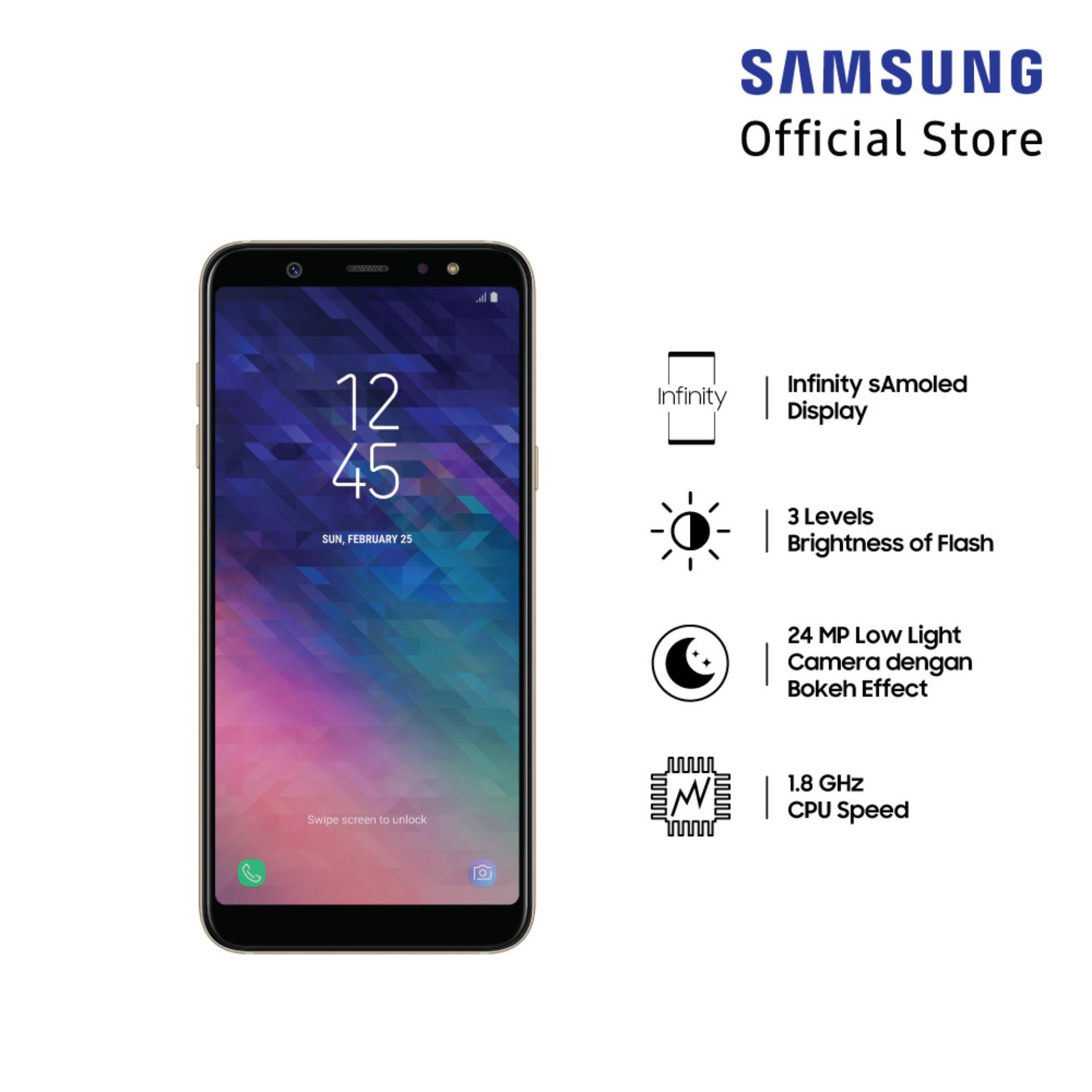 List Harga Samsung Galaxy On Terbaru Juli 2019 19 Samsung Galaxy A6+ SM-A605 - Gold 4/32 GB