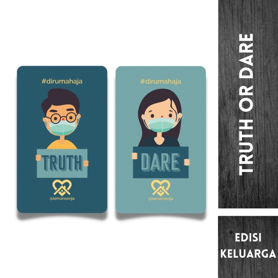 Kartu permainan Truth or Dare edisi keluarga / truth or dare family ...