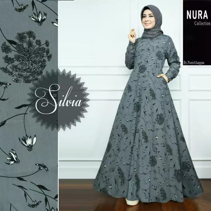 Nuriel Time Nura Collection Gamis Syari Baju Gamis Wanita Model Terbaru Gamis Lebaran Murah Silvia Abu Lazada Indonesia