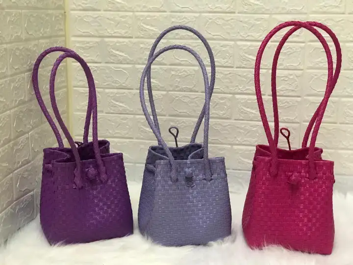 Tas Anyaman Wanita Super Premium Maxi New Edition For Eid Mubarak 3 Warna Super Glamor Cantik