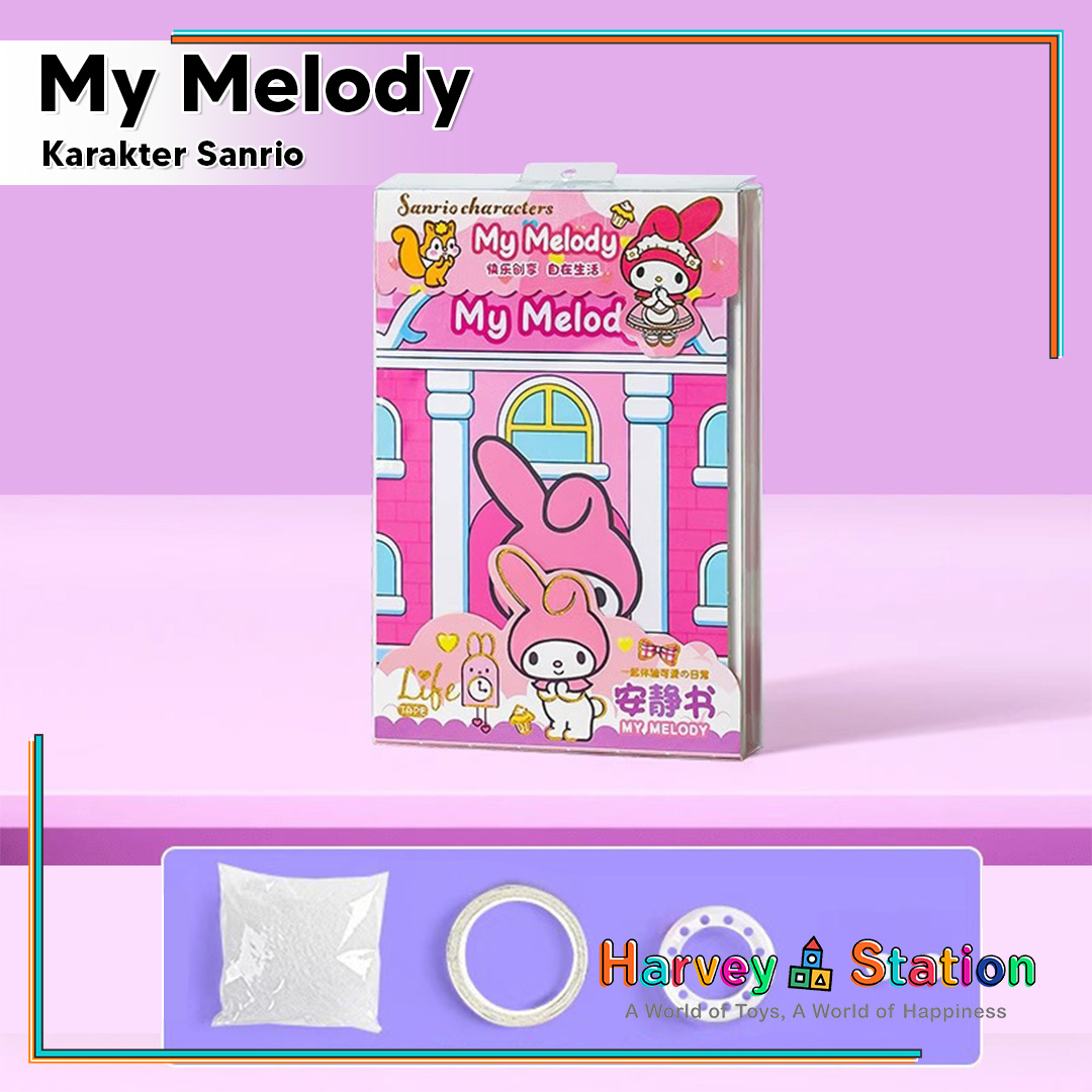 Quiet Book DIY Mainan Stiker Sanrio Mainan Edukasi Busy Book Buku Quite ...