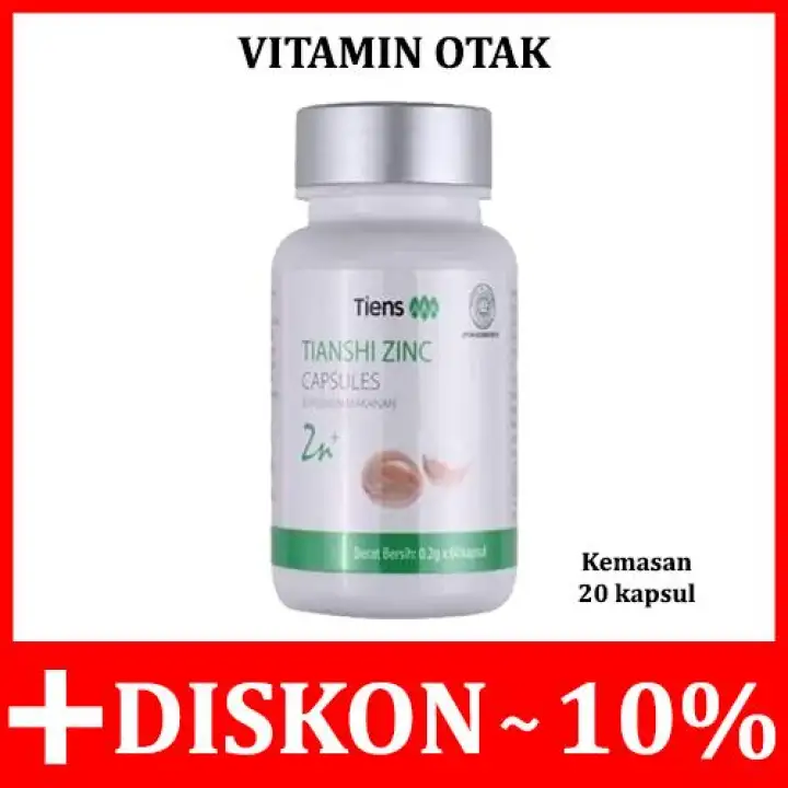 Tiens Zinc Vitamin Otak Peningkat Daya Ingat Penambah Kecerdasan Penambah Stamina Anak Alami Paket Promo Banting Harga 20 Kapsul Gratis Kartu Member