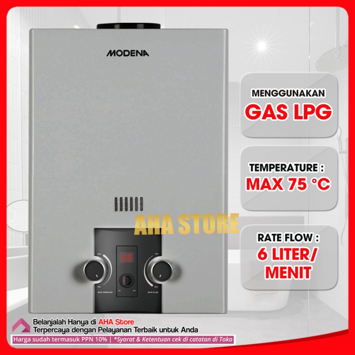 Modena Gas Water Heater Pmanas Air Rapido Gi6AV Lazada Indonesia