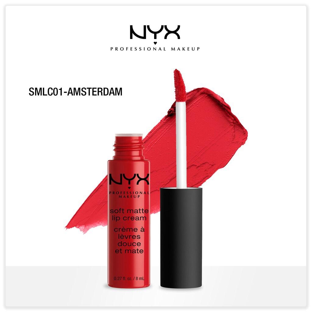 (ORIGINAL 100%) NYX Professional Makeup Soft Matte Lip Cream Amsterdam 8ml