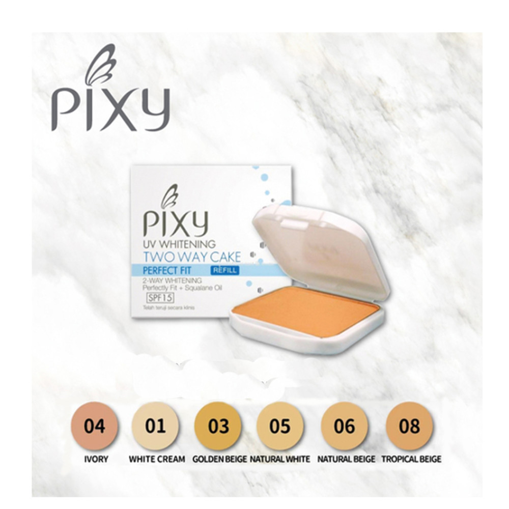Pixy Refill UV Whitening TWC Perfect Fit - Bedak Padat Isi Ulang Pixy