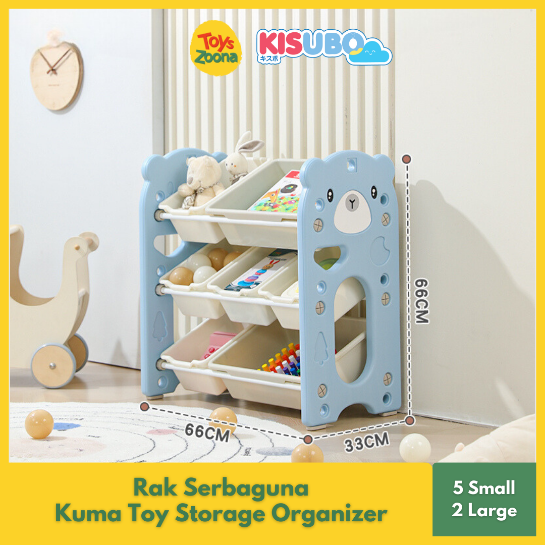 ToysZoona KUMA Toy Rack Shelf Organizer Rak Mainan Serbaguna | Lazada ...