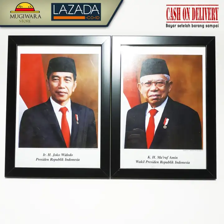 Bingkai Foto Presiden Dan Wapres 11r 25x35 Cm Pigura Figura Frame Fiber Frame Foto Lazada Indonesia