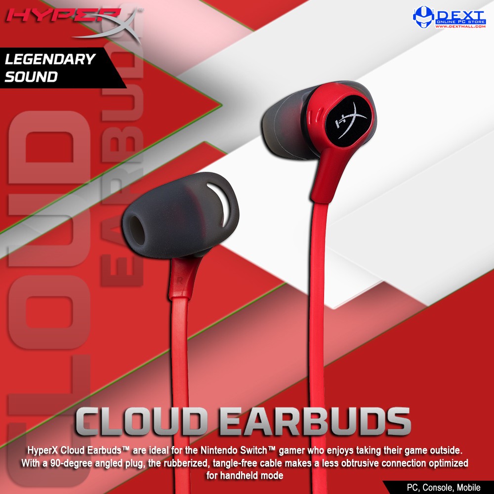 HyperX Cloud Earbuds Gaming Headphones 