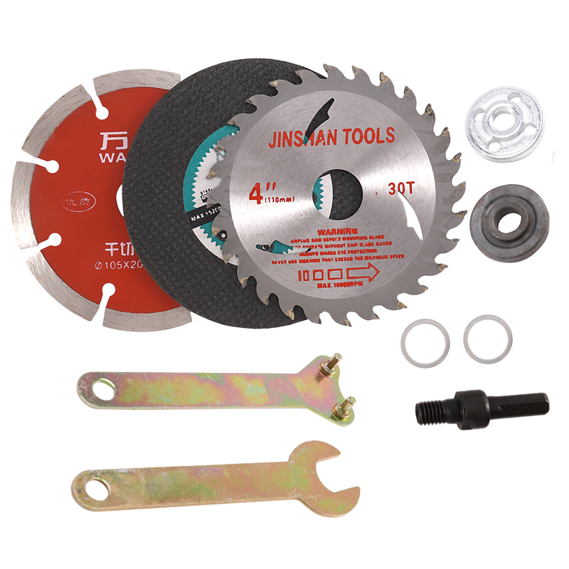 8Pcs/Set Metal Cutting Disc Polishing Wheel Wood Saw Blade Connecting