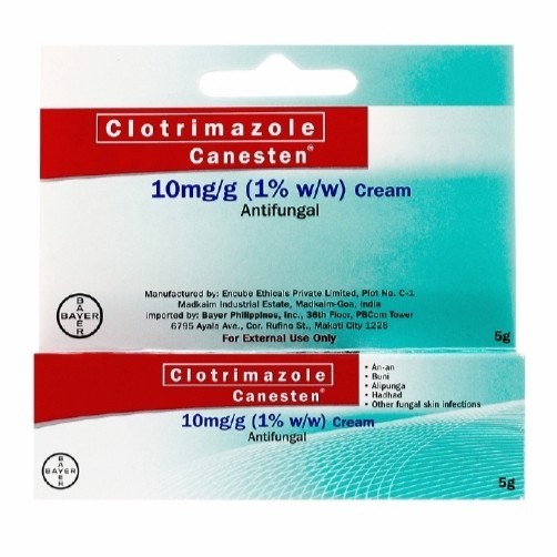 Canesten Cream Anti Jamur 5gr & 10gr Untuk Panu Kadas Kurap Kutu Air