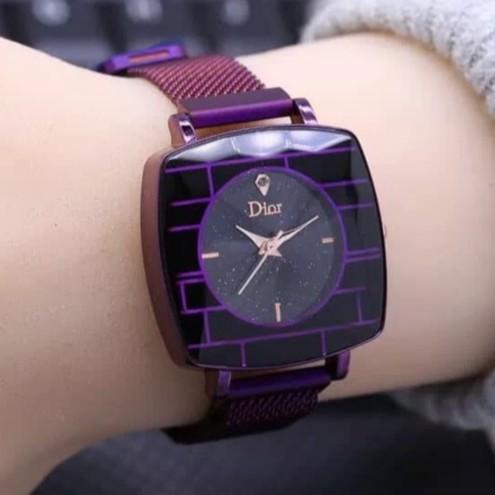TG0039 Jam Tangan Magnet petak trend 2019 fashion