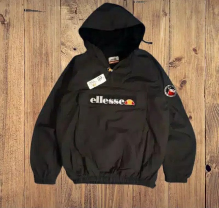 Jacket Cagoule Ellesse Mont black Jaket Parasut Casual Jaket