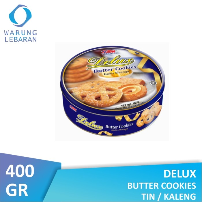 Delux Butter Cookies Tin 400 GR Biskuit Kaleng Lebaran Lazada Indonesia