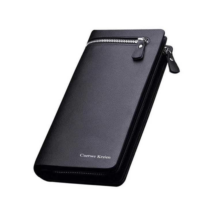 BISA COD Curewe Kerien Dompet Pria Premium Import Pria Wanita Zipper Panjang Tersedia Juga dompet pria kulit asli/dompet pria panjang/dompet pria eiger/dompet pria kulit/dompet pria murah/dompet pria crocodile/dompet pria planet ocean