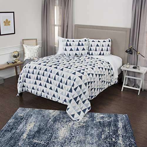 Rizzy Home Quilt in Aqua Twin