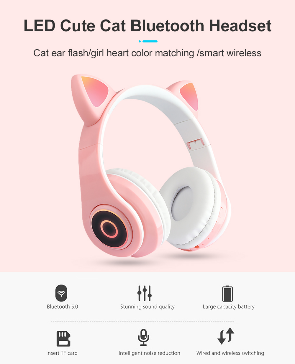 >> BÁO GIÁ METERMALL TRẺ EM TAI NGHE BLUETOOTH 5.0 CHO MÈO CÓ THỂ GẬP LẠI TAI NGHE KHÔNG DÂY ÂM THANH NỔI TRÊN ĐẦU VỚI ĐÈ | Shopee Lazada Sendo Tiki mới nhất 44 Tai Mèo Dễ Thương Bluetooth 5.0 Tai Nghe Có Thể Gập Lại Âm Thanh Nổi Trên Tai Âm Thanh HD Không Dây Tai Nghe Kèm Micro Đèn LED Hỗ Trợ FM Radio/Thẻ TF/Aux Cho Điện Thoại Thông Minh Máy Tính Bảng
