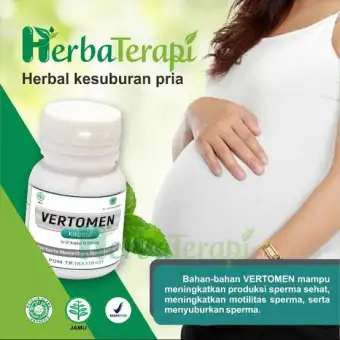 Obat Cepat Hamil Vertomen Kapsul 100 Original Bpom Suplemen Makanan Kesehatan Pria Obat Herbal Kesuburan Penambah Sperma Mengentalkan Air