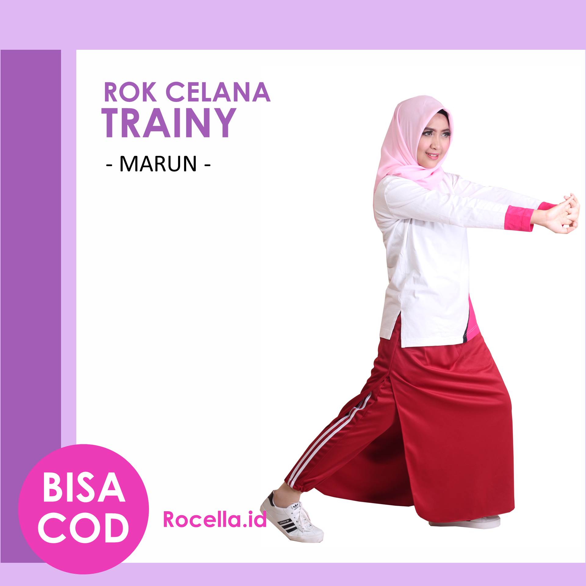 BIG SALE stay at home ROCELLA ROK CELANA TRAINY olahraga pamulang baju olahraga senam suranbaya sumatara balikpapapn bali JAKARTA ONLINESHOP ORIGINAL ROCELLA CELANA MUSLIM SENAM ROK SENAM BEST SELLER BAYAR DI TEMPAT ROK MUSLIMAH ROK OLAHRAGA