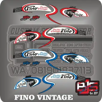 Stiker Striping List Motor Fino Vintage Thailand Lazada Indonesia