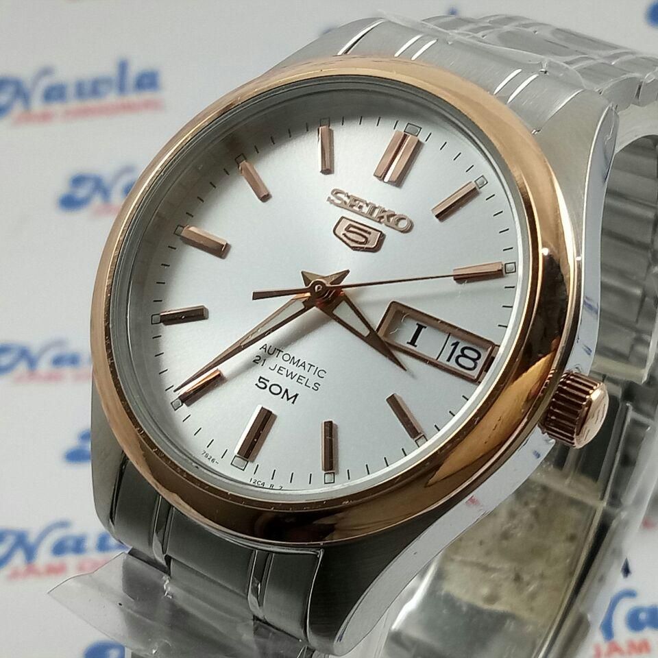 Seiko Ladies SNK882K1 Rose Gold Bezel Jam Tangan Wanita SNK882