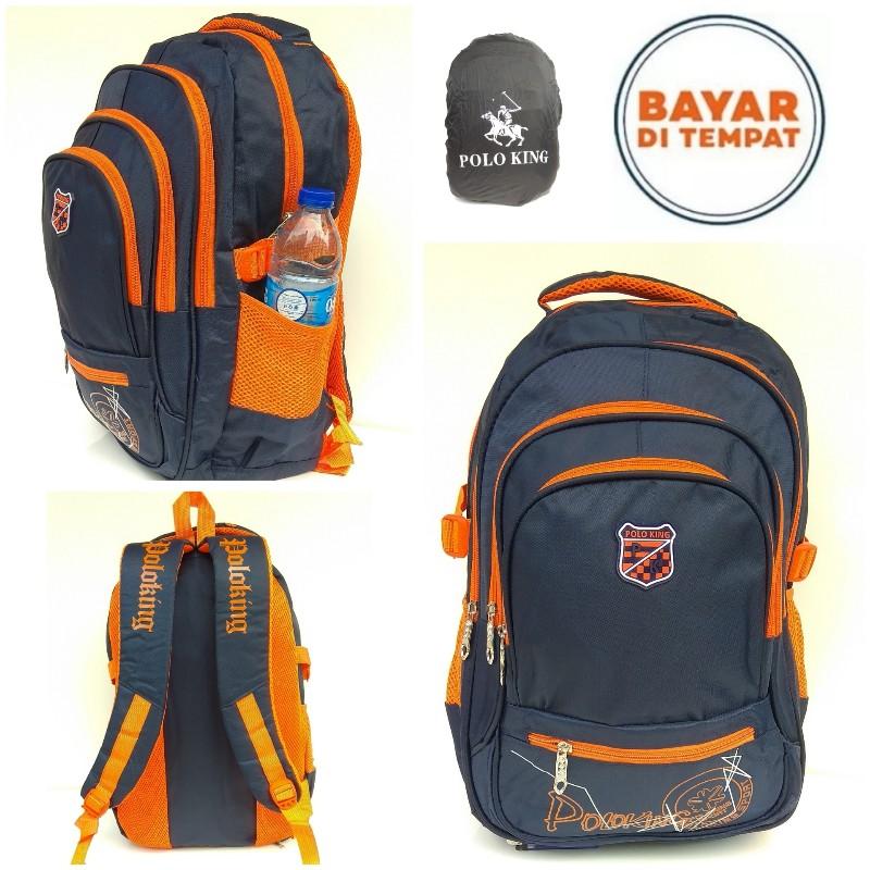 Tas Ransel Sekolah Tas Ransel Pria Tas Kuliah Tas laptop Tas Backpack Pria dan Wanita 2881 Free Rain Cover
