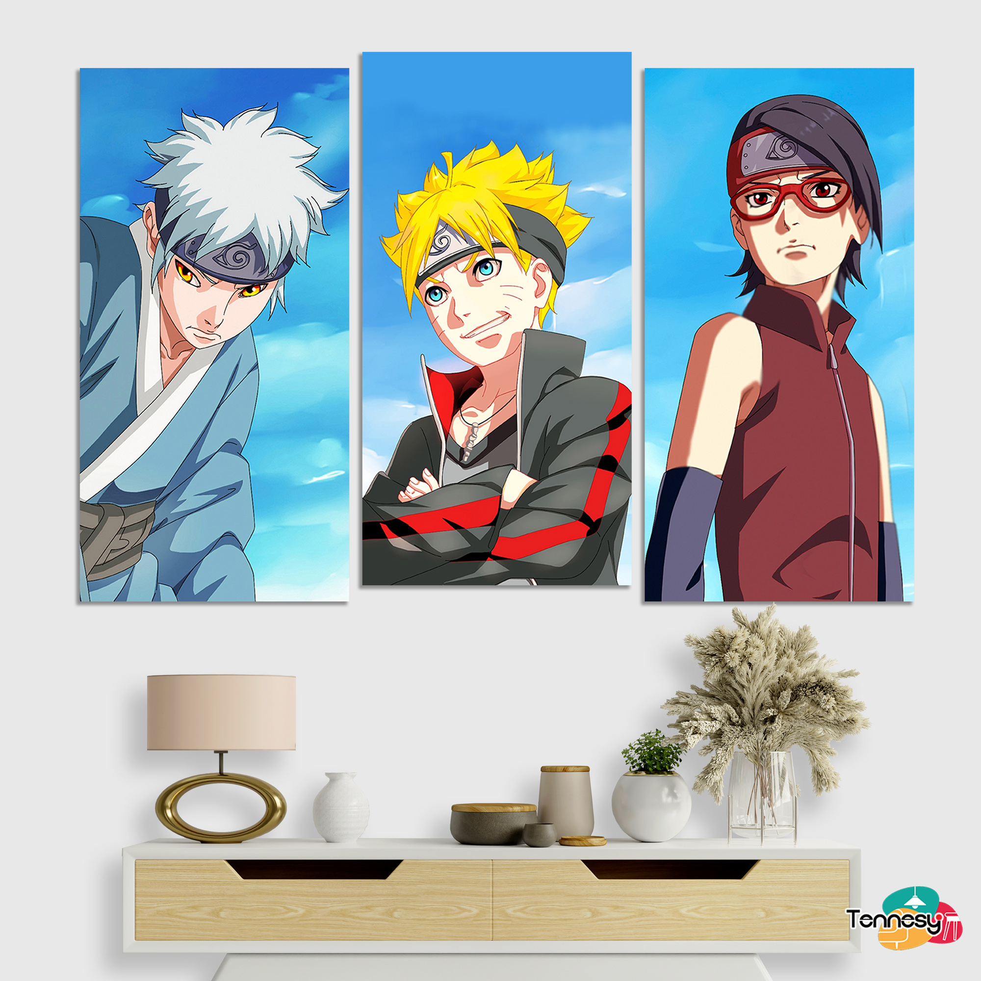 HIASAN DINDING BORUTO SARADA MITSUKI NARUTO 15x30CM