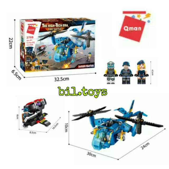 QMAN 2709 THE HIGH-TECH ERA FIRST BATTLE JAEGER FIGHTER PESAWAT TEMPUR ...
