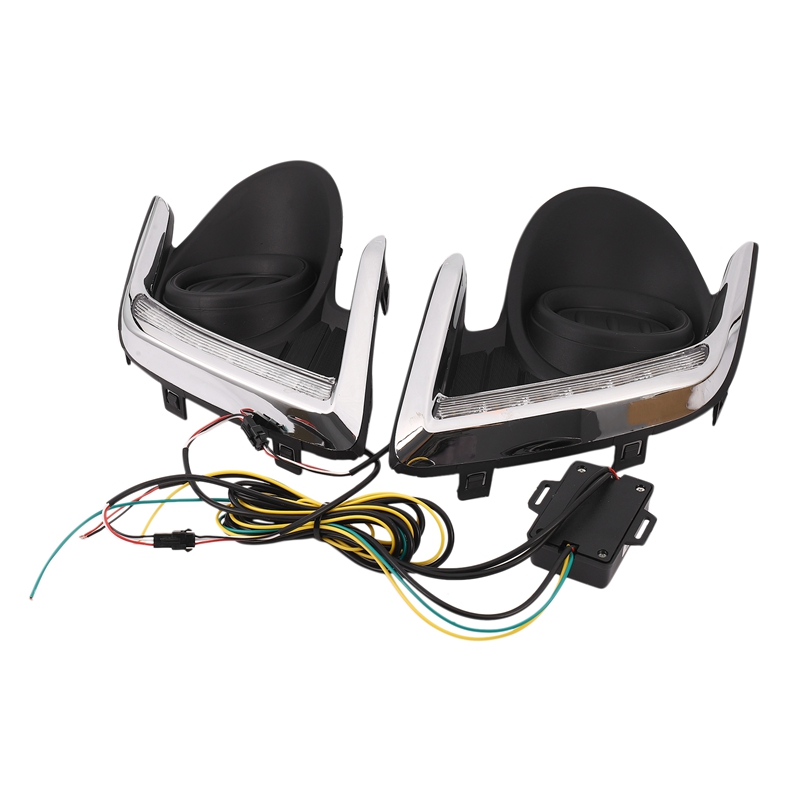 Led drl daylight daytime running lights front fog light lamp for mitsubishi attrage mirage g4 2012-2015