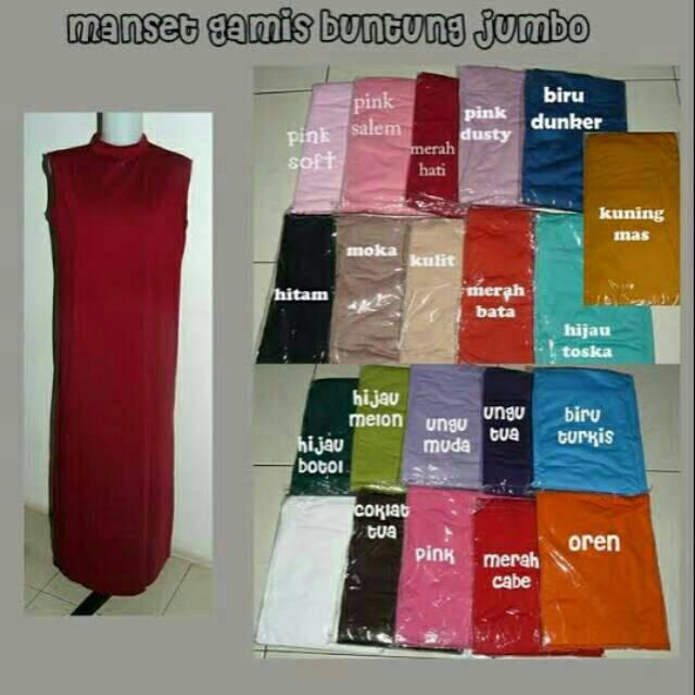 Manset Gamis Buntung Jumbo//Gamis Non Lengan